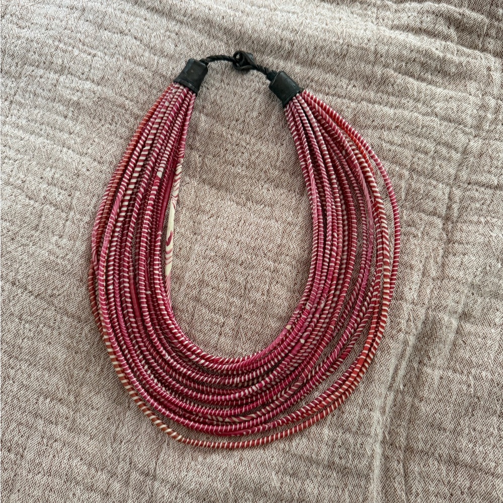 Handmade Ghanaian Telephone Wire Necklace